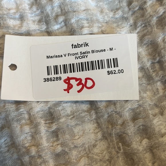 Champagne V-Front satin blouse - Picture 3 of 3